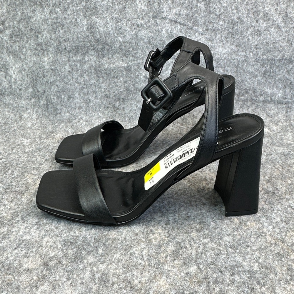 Madden Girl Womens Winnii Ankle Strap Block Heel Dress Sandals Black Shoes 7.5 - Picture 3 of 11